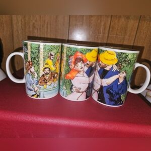 Chaleur Dance at Bougival Renoir mugs